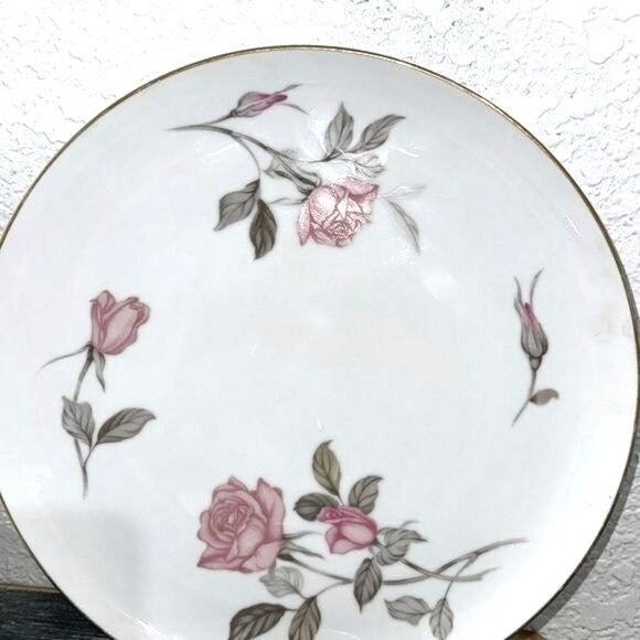 Sango Fine China Pink Rose Pattern Dinner Plate - Picture 2 of 5
